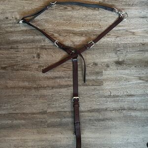 Brown Leather Breast Collar